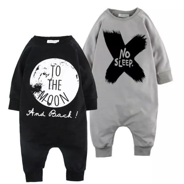 Newborn Infant Baby Boy Kid King Romper Jumpsuit Bodysuit Clothes Outfits New