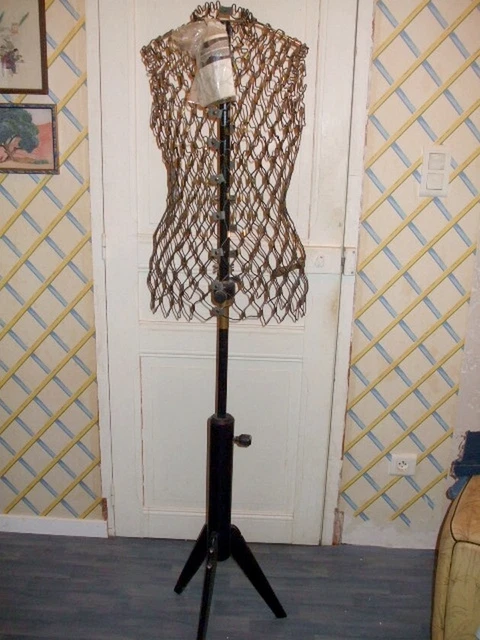 Mannequin Couture Vintage PrimoLiving 'Gracia' - Noir Avec Compartiment Rangement - Déco & Pratique - 155cm