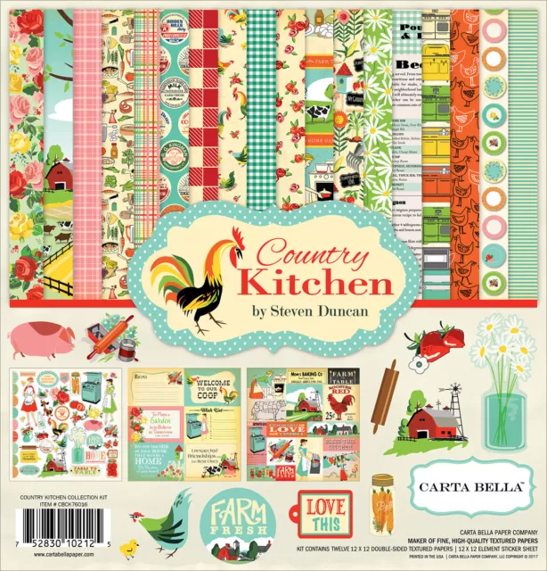 Carta Bella Collection Kit 12"X12" Country Kitchen