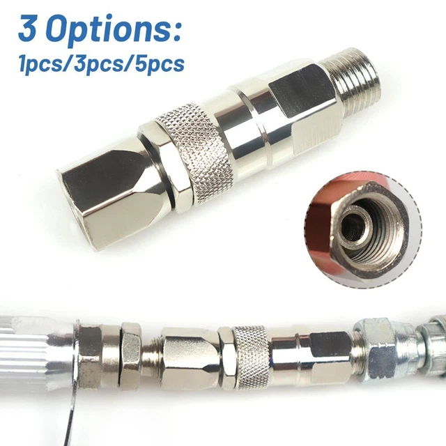 Adaptador de accesorios de articulación giratoria de 1/4 de pulgada para spray de pintura sin aire robusto nuevo