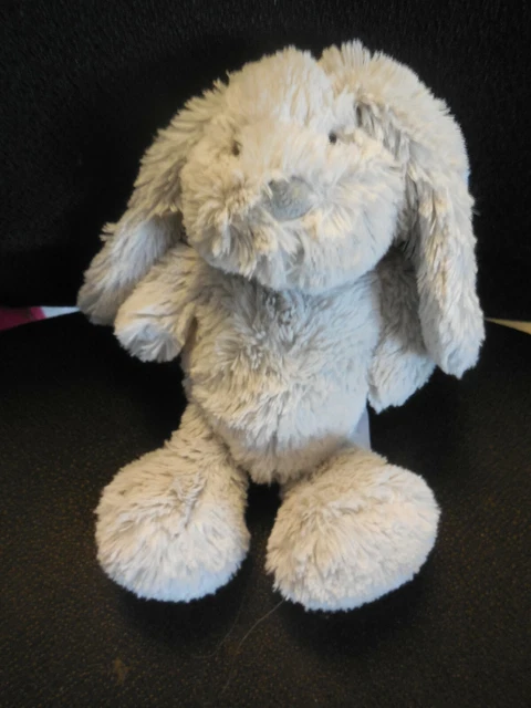 doudou peluche lapin gris long poils doux MAISONS DU MONDE 22cm (2 dispo)