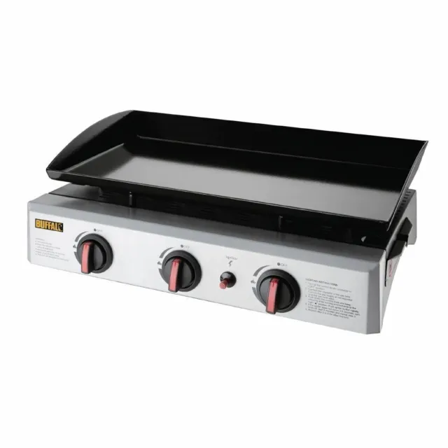 Buffalo Outdoor LPG Catering Gas Griddle 240Hx630Wx470Dmm @Next Day Delivery