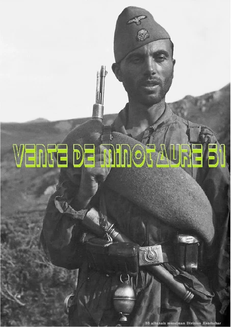 ALBANAIS MUSULMAN DE la division SS Handschar affiche plastifiée EUR