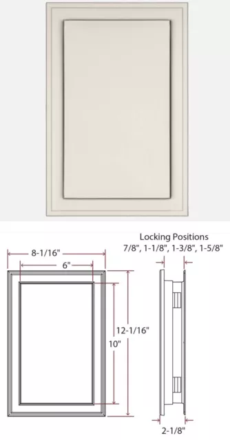 Luz de carro J-Block 176 arce beige 8x12x3⁄4-11⁄4"" revestimiento de vinilo mástil de montaje jumbo