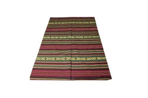 Cotton Traditional Casual Rug (Multicolour, 6 x 7 Feet)