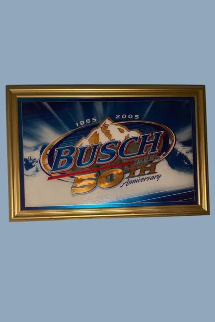 50 Anniversary Busch Beer Mirror
