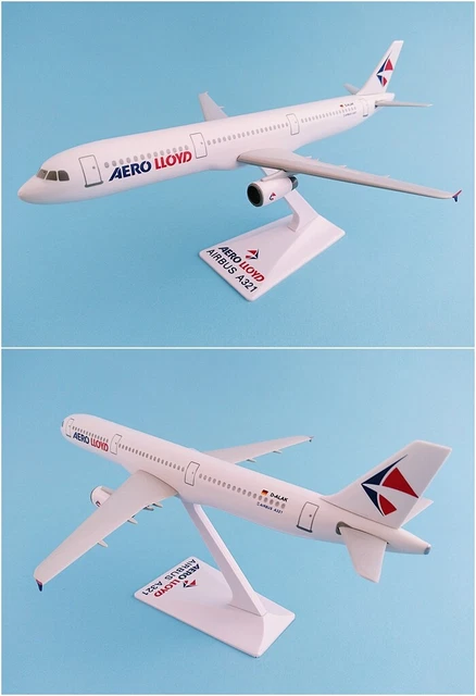 AERO LLOYD SCALE 1-200 model Airbus A321-200 D-ALAK Aircraft Airplane ...