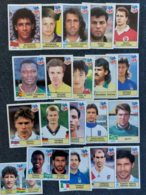 PANINI FIFA World Cup  USA 1994  - 20 Assorted Stickers (7)