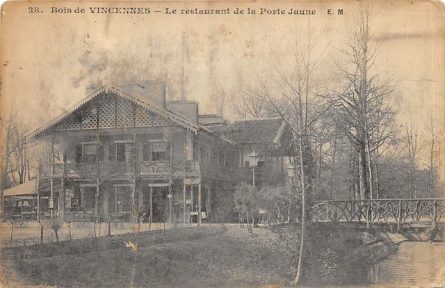 94-Vincennes-Le Bois-Restaurant De La Porte Jaune-N�6025-H/0351