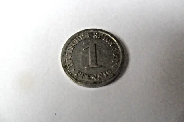 Seltene 1 Pfennig-Münze von 1917 E in guter Qualität