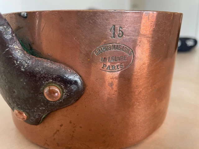 Casserole En Cuivre Grands Magasins Du Louvre Paris - Diamètre 20cm, France