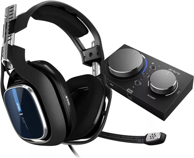 ASTRO A40 TR Gaming Headset mit Kabel MixAmp Pro TR Audio V2 PC PS schwarz