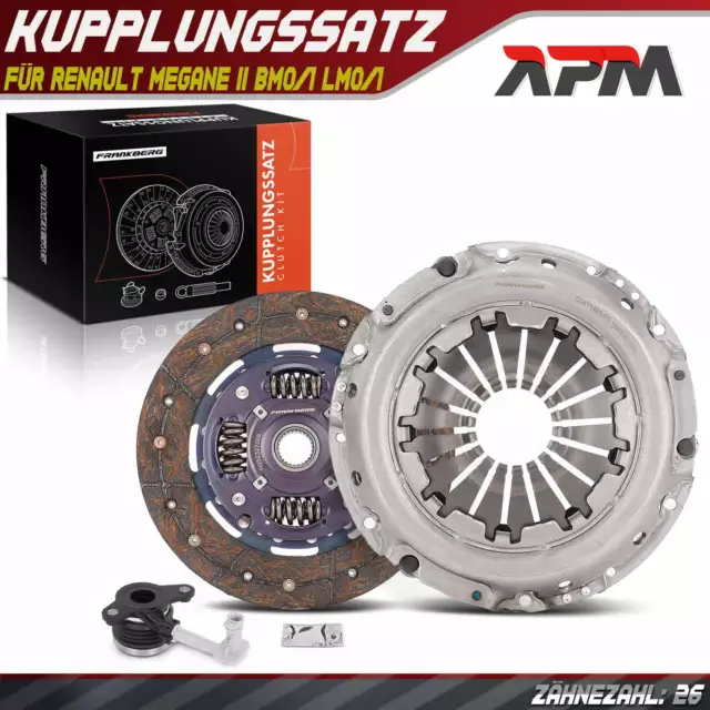 Kupplungssatz für Renault Megane II BM0/1 LM0/1 Clio III Scénic II Fluence Modus