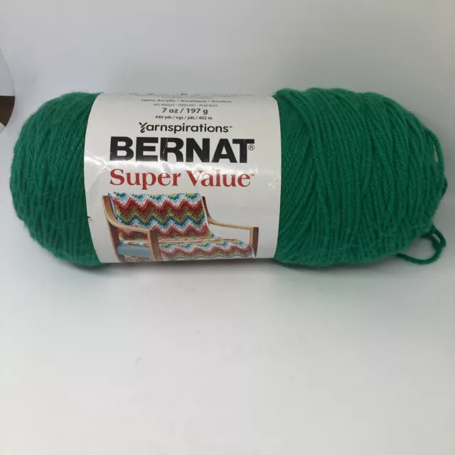 Bernat Super Value Yarn - Kelly Green