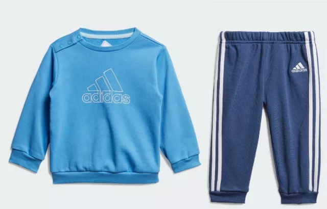 Adidas Kids Baby Boys Girls Toddler Unisex Fleece Jogger Set Tracksuit FM6400
