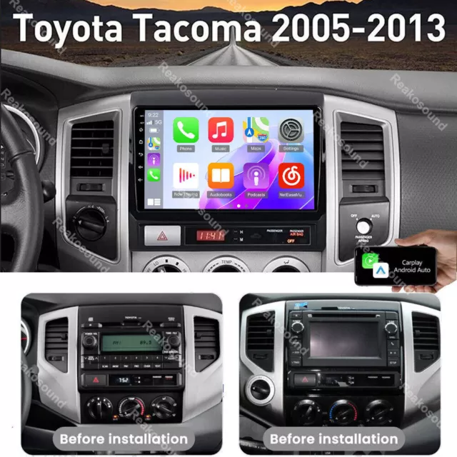 9'' For Toyota Tacoma 2005-2013 Car Radio Android 13 Carplay GPS Wi-fi BT Stereo