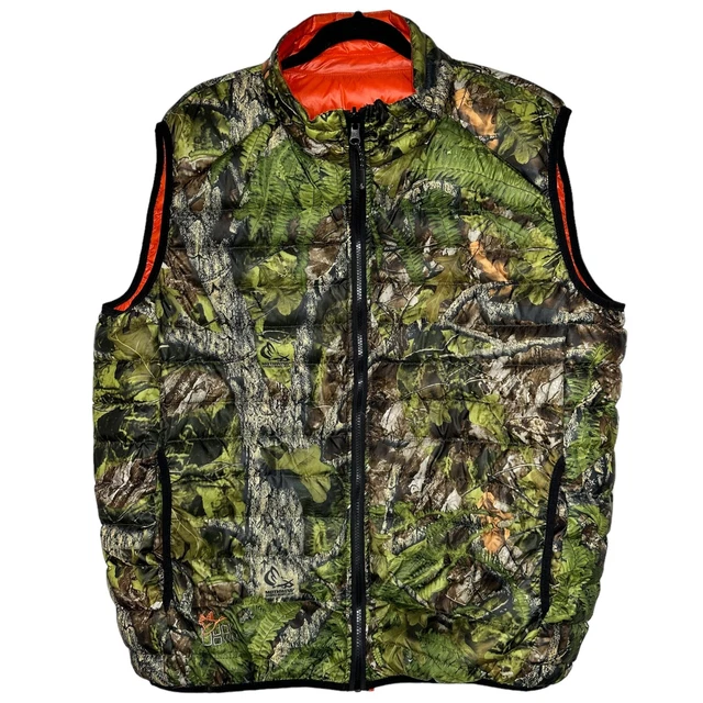 American Outdoorsman 2XL Duck Down Camo Puffer Reversible Hunting Vest