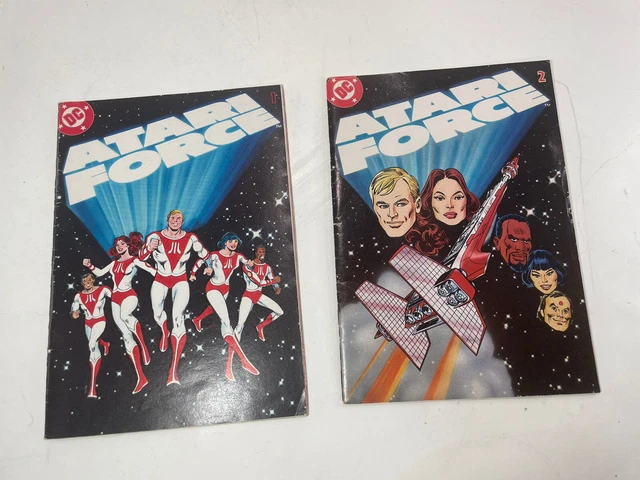 ATARI FORCE Comic Book Volume #1 & 2 DC comics 1982 Vintage