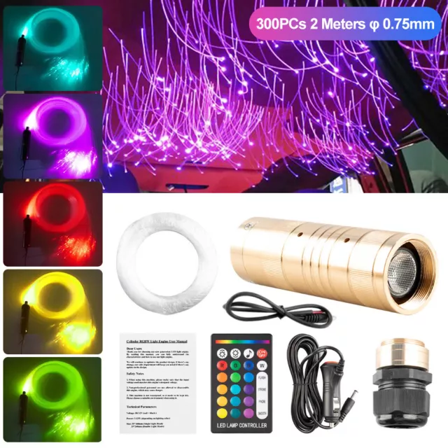 autolock LED Dekolicht LED Glasfaser Sternenhimmel Licht,Glasfaserlampe LED-Faser  Optik, Batterie, Peitsche,7 Farb/23 Effekt-Modus 360° drehbar für Tanzen