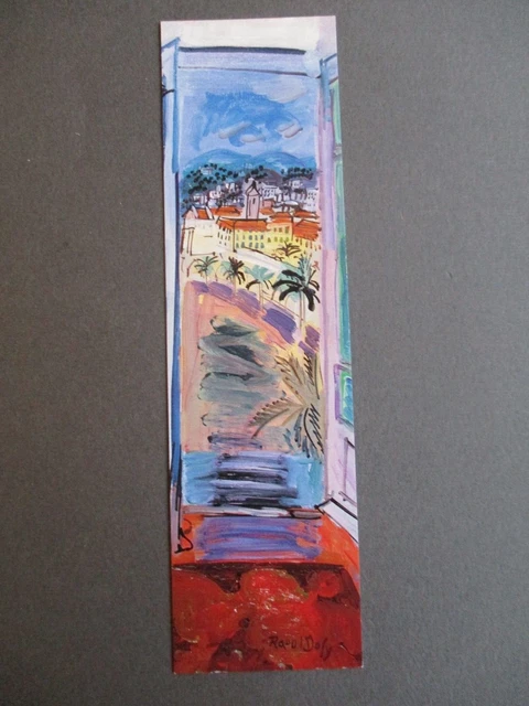 Art BOOKMARK Raoul Dufy Interior with Open window 1928 Painting Detail