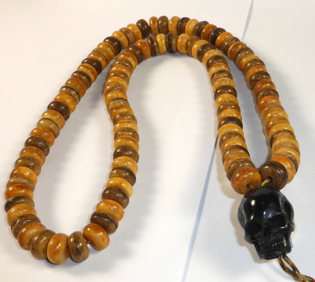 ANTIQUE KAPALA MALA チベタン チベット カーパラ 8つセット - www