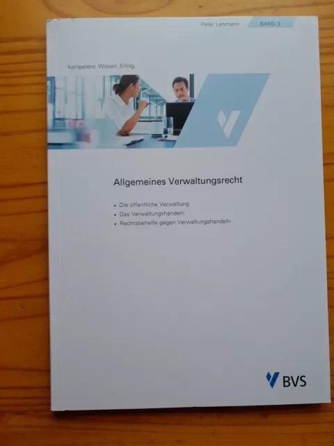 Lehrbuch BVS Allgemeines Verwaltungsrecht BL1 Band 3