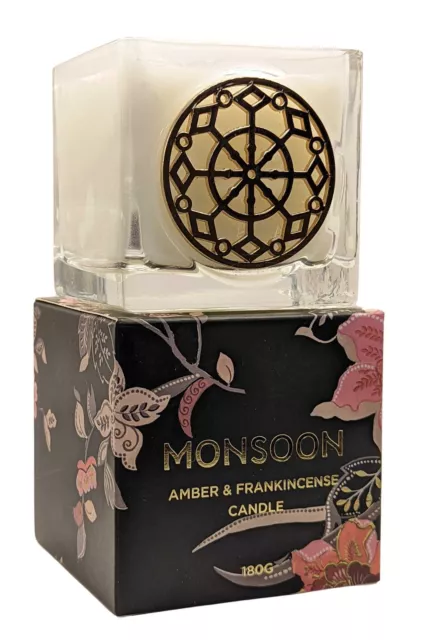 Monsoon Candle 180g Amber and Frankincense 2