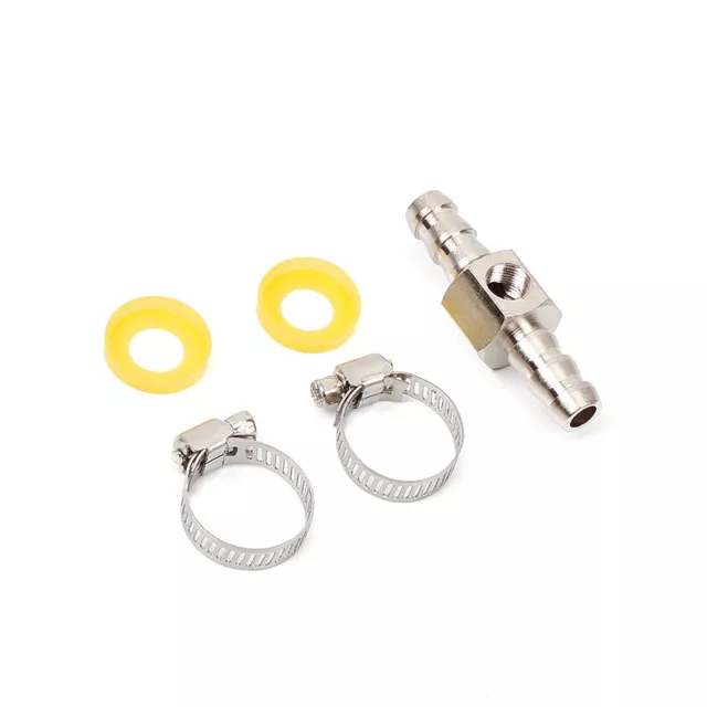 3/8”Fuel Line Fuel Pressure Gauge Sensor T-Fitting Adapter Connector Accessories