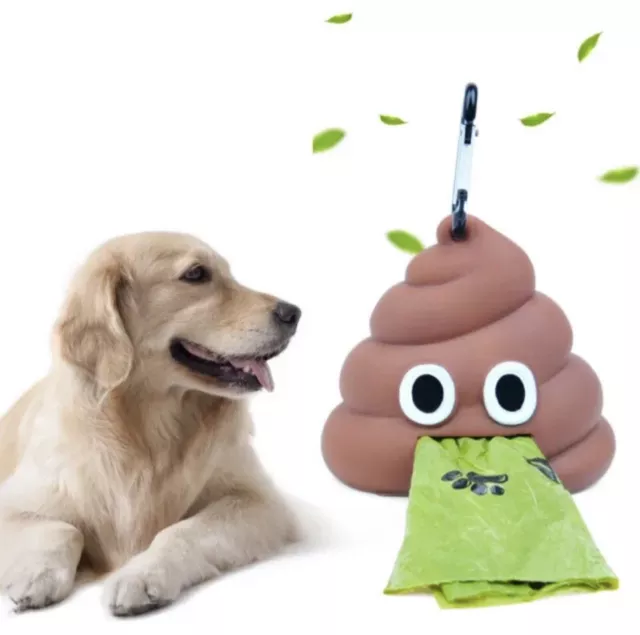 Pet Dog Poo Waste Bag Garbage Clean Carrier Holder Cute Shape Dispenser Box