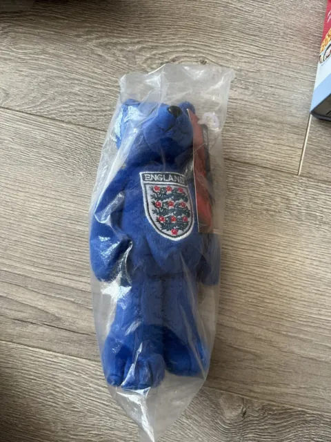 Giocattolo peluche morbido orsacchiotto orsacchiotto berretto orso ufficiale Inghilterra FA Football 9" blu