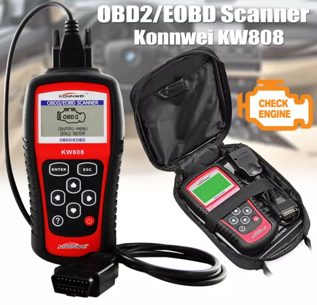 KW808 OBD2 Scanner CAN Engine Reset Tool KONNWEI Car Diagnostic CodeReader MS509