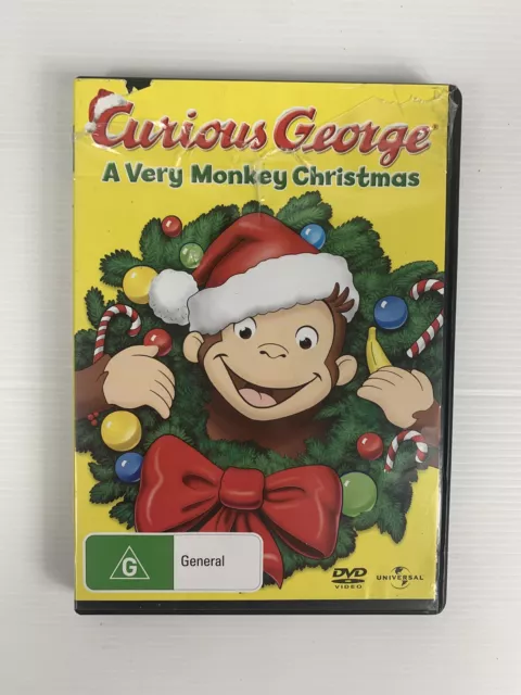 CURIOUS GEORGE A Very Monkey CHRISTMAS DVD R4 1st Christmas movie