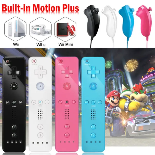 Remote Controller with Motion Plus + Nunchuck for Nintendo Wii / Wii U Console
