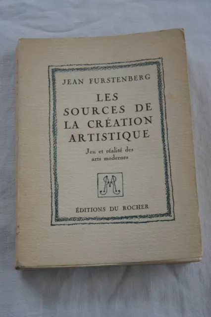 Les Sources De La Creation Artistique Jeu Realite Arts Modernes-Furstenberg-1962