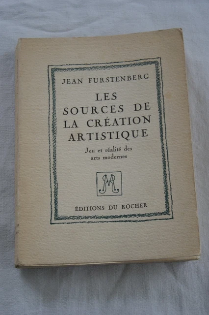 Les Sources De La Creation Artistique Jeu Realite Arts Modernes-Furstenberg-1962