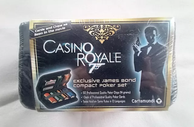 Cartamundi - Casino Royale 007, exklusives James Bond Kompakt-Poker-Set - OVP