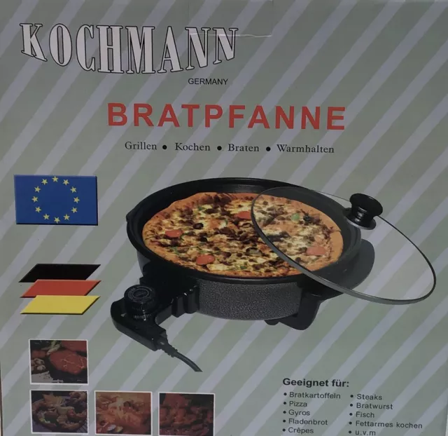 Partypfanne Elektropfanne Pizzapfanne 40 - 42 , 5cm tief Pizza Pfanne elektrisch