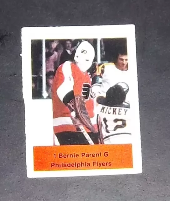 loblaws nhl action players 1974 -75 stamp  Bernie Parent