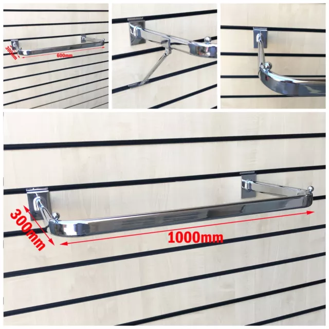 Slatwall Slat Board Clothes Rail D Rail Bar For Retail Shop