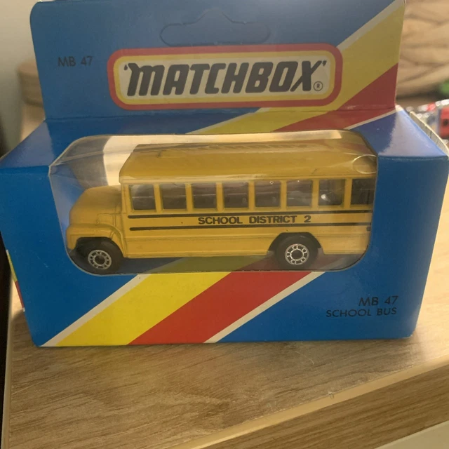 1981'S MATCHBOX MB 47 Autobus Scolaire Bus School District 2 US 1:76 ...