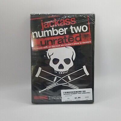 Jackass Number Two Unrated DVD 2006 Johnny Knoxville Bam Margera
