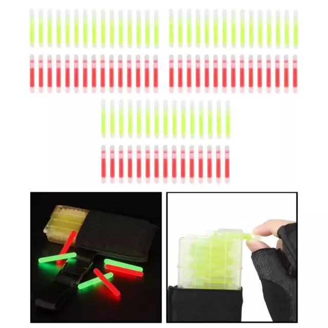 30 Pieces Tactical Fluorescent Light Stick Luminous Night Float Rod for Safety
