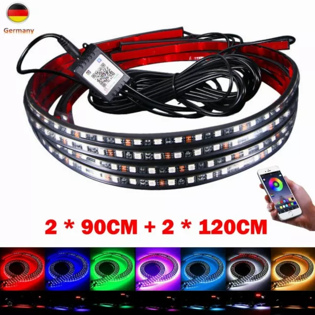 Barra luminosa auto LED RGB illuminazione sottoscocca atmosfera con APP telecomando