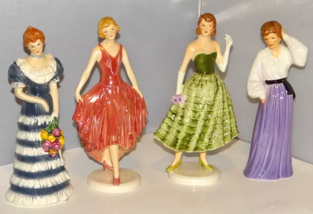 Series of 4 Goebel Unity in Diversity Figurines Limited Edition Women W Germany