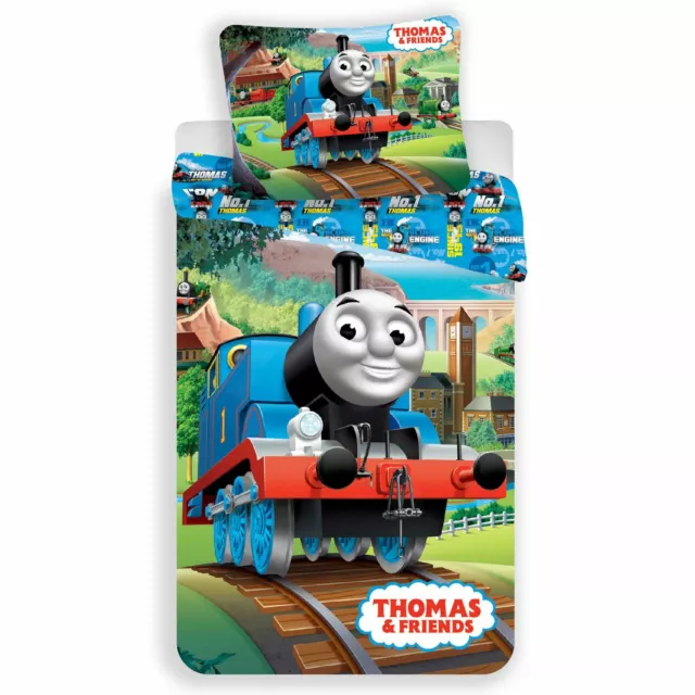 Ufficiale Thomas & Friends Pista Set Copripiumino Singolo Bambini Ragazzi