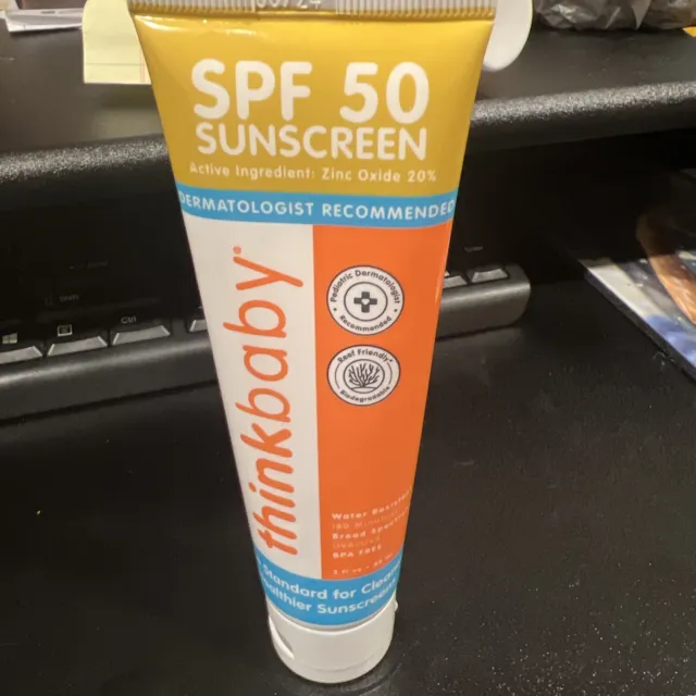 THINKBABY Sunscreen SPF 50 3oz Exp- 06/24 made in USA