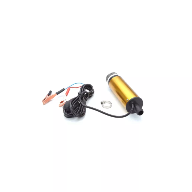 12V Pompe De Transfert D'eau Diesel Carburant/Filtre Submersible Clip Portable Sur Batterie 3