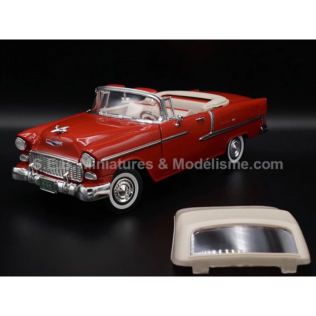 Chevrolet Bel Air Convertible Softop De 1955 Rouge 1:18 Motormax