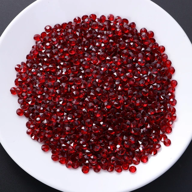 2000 pz strass acrilici rotondi decorazione Halloween con retro piatto