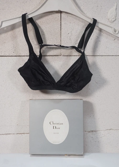 REGGISENO TOP ORIGINALE Christian Dior Lingerie France Paris nero